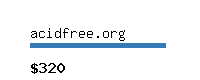 acidfree.org Website value calculator