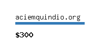 aciemquindio.org Website value calculator