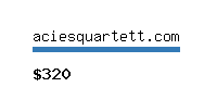 aciesquartett.com Website value calculator