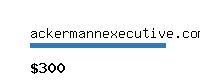 ackermannexecutive.com Website value calculator