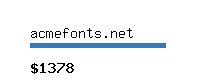 acmefonts.net Website value calculator