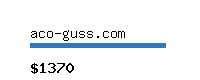 aco-guss.com Website value calculator