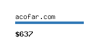 acofar.com Website value calculator