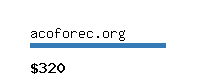 acoforec.org Website value calculator