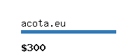 acota.eu Website value calculator