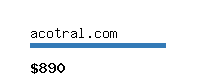 acotral.com Website value calculator