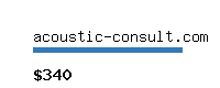 acoustic-consult.com Website value calculator