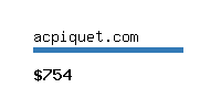 acpiquet.com Website value calculator