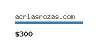 acrlasrozas.com Website value calculator