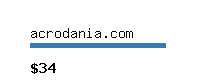 acrodania.com Website value calculator