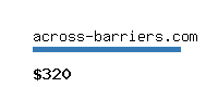 across-barriers.com Website value calculator