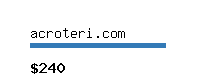 acroteri.com Website value calculator