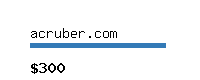 acruber.com Website value calculator