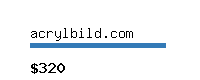 acrylbild.com Website value calculator