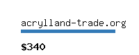 acrylland-trade.org Website value calculator