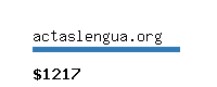 actaslengua.org Website value calculator