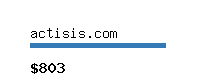 actisis.com Website value calculator