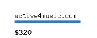 active4music.com Website value calculator