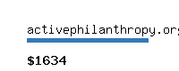 activephilanthropy.org Website value calculator