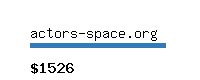 actors-space.org Website value calculator