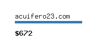 acuifero23.com Website value calculator