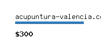 acupuntura-valencia.com Website value calculator