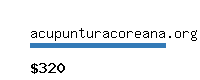 acupunturacoreana.org Website value calculator