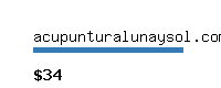 acupunturalunaysol.com Website value calculator