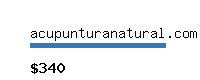 acupunturanatural.com Website value calculator