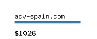 acv-spain.com Website value calculator