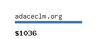 adaceclm.org Website value calculator