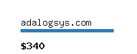 adalogsys.com Website value calculator