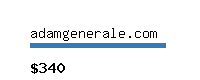 adamgenerale.com Website value calculator