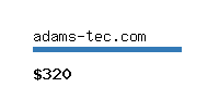 adams-tec.com Website value calculator