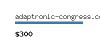 adaptronic-congress.com Website value calculator