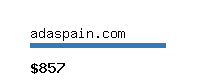 adaspain.com Website value calculator