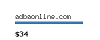 adbaonline.com Website value calculator