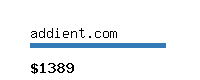 addient.com Website value calculator