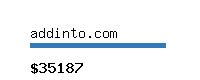 addinto.com Website value calculator