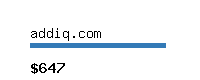 addiq.com Website value calculator