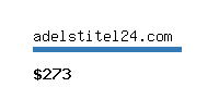 adelstitel24.com Website value calculator