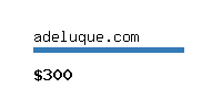 adeluque.com Website value calculator