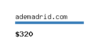 ademadrid.com Website value calculator