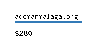 ademarmalaga.org Website value calculator