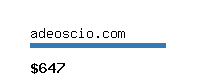 adeoscio.com Website value calculator