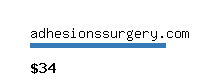 adhesionssurgery.com Website value calculator