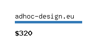 adhoc-design.eu Website value calculator