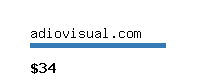 adiovisual.com Website value calculator