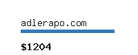 adlerapo.com Website value calculator