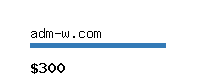 adm-w.com Website value calculator